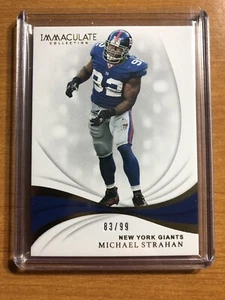 Michael Strahan 2019 Immaculate Collection Jersey Number /99🔥🔥 - Picture 1 of 2