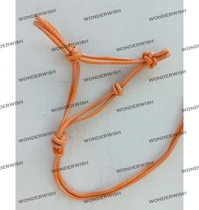 Orange Nylon White Line Design Horse Rope Halter With Lead 3 Sizes By Wonderwish - Picture 1 of 3