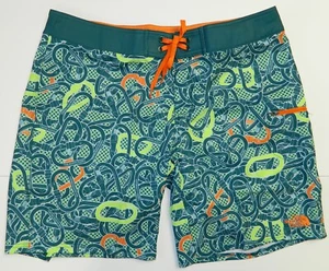 The North Face Men's Olas BoardShorts Deep Teal Green Size 36 38 Regular Fit New - Picture 1 of 5
