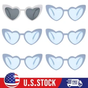 6PCS Heart Shaped Sunglasses Party Decorations Women Bridesmaid Proposal Gifts - Picture 1 of 7