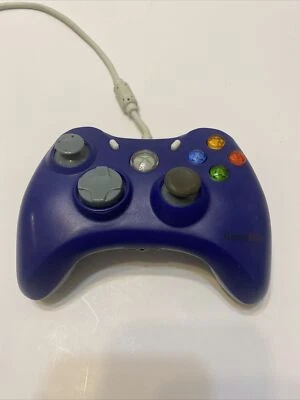 GameStop Xbox 360 Purple Controller BB-070 Wired Corded Tested - Image 1 of 4