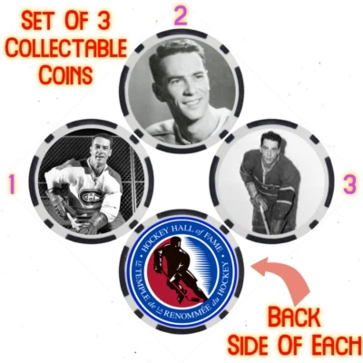MURRAY BERT OLMSTEAD - HOCKEY HALL OF FAME - COLLECTABLE COIN SET - Image 1 of 2