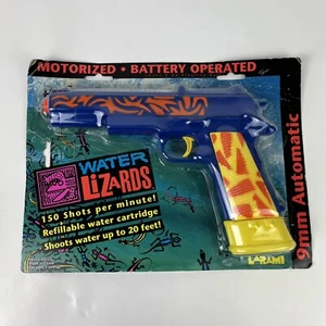 Vintage Larami Water Lizards 9MM AUTOMATIC Motorized Water Squirt Gun - Picture 1 of 2