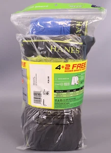 Hanes Mens Boxer Briefs Lightweight Breathable Mesh 6Pack 4+2 Free Large - Picture 1 of 4