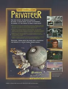 Wing Commander Freibeuter Druck Anzeige/Poster Kunst PC große Box - Bild 1 von 2