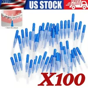 Dental Orthodontic Oral Floss Interdental Brush Lot Toothpick Teeth Cleaning - Picture 1 of 11