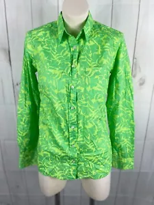 Camicia a maniche lunghe con bottoni verde lime floreale J.Crew ragazzo a maniche lunghe con bottoni verde lime - taglia 4 - Foto 1 di 4