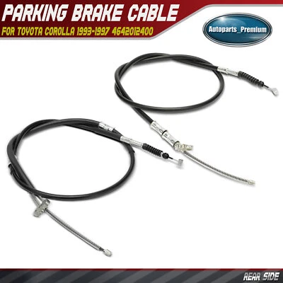 2x Cable de freno de estacionamiento trasero izquierdo y derecho para Toyota Corolla 1993-1997 4642012400 Foto 1 de 4