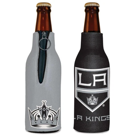 Los Angeles Kings 12oz Two Sided Bottle Cooler [NEW] NHL Can Holder Foam Koozie Cover