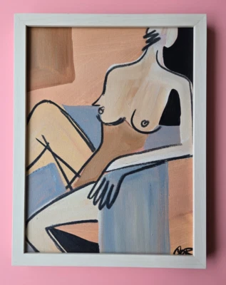 CORBÉLICO + 🔥 "¿ERES TÚ?"  GALERÍA ABSTRACTA 12X16 HOGAR BELLAS ARTES COLECCIONABLES Foto 1 de 4