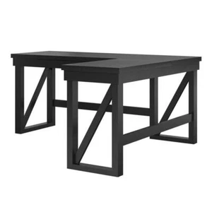 Ameriwood Home Crestwood Lift Top L Desk in Black - Picture 1 of 6