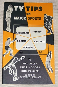 Vintage "TV TIPS ON MAJOR SPORTS" Softcover Booklet Collectible EC Ephemera - Picture 1 of 4
