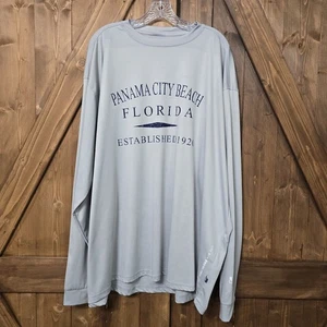 Camisa Banana Boat UPF 50+ Panama City Beach FL Gris 4XL Manga Larga BB105 - Imagen 1 de 9
