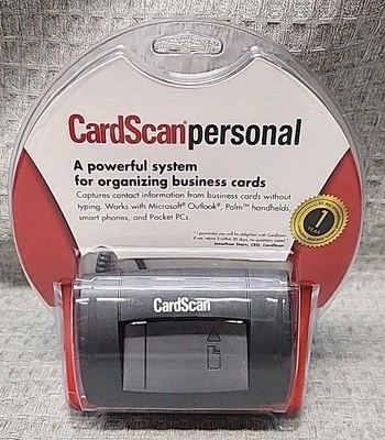 New CardScan Personal Business Cards Scanner Organizer USB Windows  - Image 1 of 4