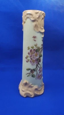 Antique RW Rudolstadt Germany Bavaria Hand Painted Floral Vase 1900's - Image 1 of 4