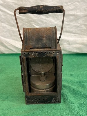 Antique German Railraod Lantern, Heinrich Edenkoben, Fixer-Upper - Image 1 of 4