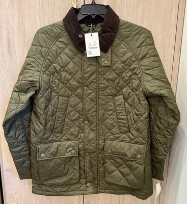 NWTs Barbour Men’s Quilted Ashby Jacket. Olive. XL - Image 1 of 4