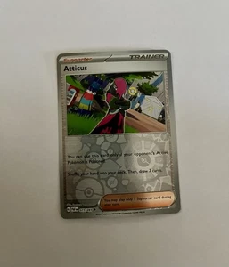 Atticus 077/091 Sv: Paldean Fates Reverse Holo - Picture 1 of 1