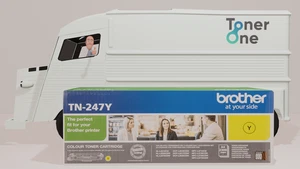 Original Brother TN247Y Yellow Toner Cartridge 2300 Page Yield - TN-247Y - Picture 1 of 1