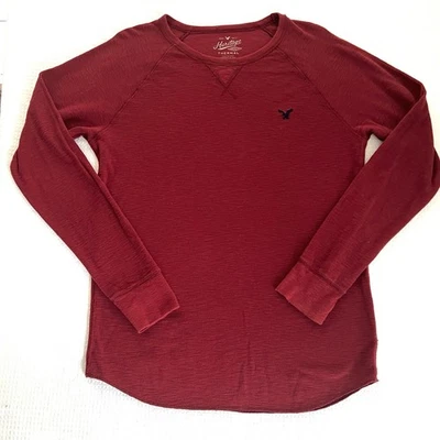 Top de Colección American Eagle Heritage Para Hombres L Óxido Térmico Tejido Waffle Manga Larga 2015 Foto 1 de 4