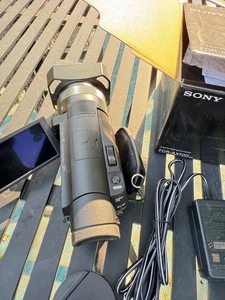 Sony FDR AX100 Video Camcorder Handycam  4K HD 20MP Dual Memory Slots WiFi o box - Picture 1 of 8