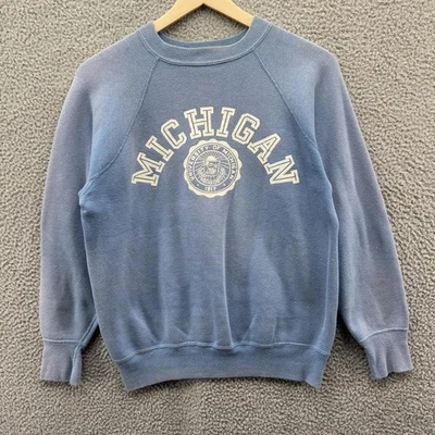 Vintage 1960s Champion Running Man Michigan Sweatshirt Mens Medium Crewneck - Image 1 of 4