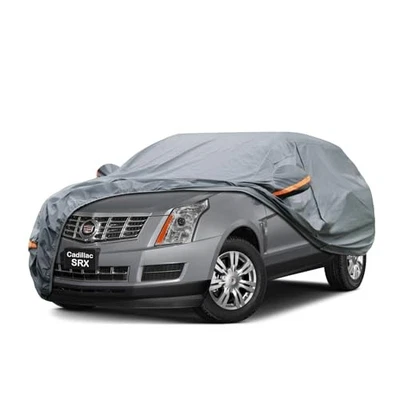 For Cadillac SRX 2009-2016 Waterproof Car Cover 16 Layers All Weather Zipper Doo Foto 1 de 4