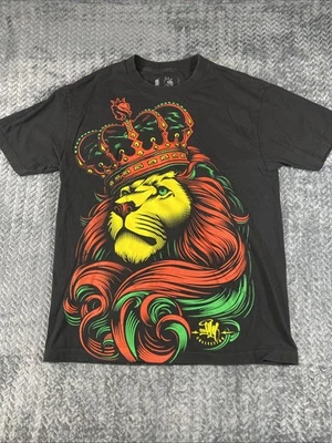 Camiseta OG Abel Ogabel Crown Rasta Lion Algodón Negra Para Hombre Talla XL Foto 1 de 4