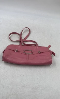 Bolso de hombro vintage Franco Sarto para mujer de cuero rosa con bolsillos interiores y cremallera Foto 1 de 4