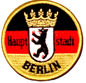 Aufnäher Hauptstadt Berlin ca. 7 cm Fussball Kutte Weste - Bild 1 von 1