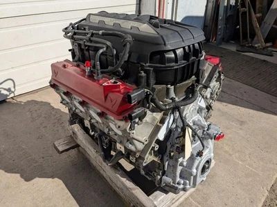 2023 C8 Corvette Stingray OEM Long Block Engine Assembly 6.2L LT2 1908 Miles Foto 1 de 4