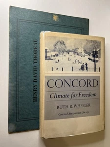 Ruth R Wheeler / Concord Climate for Freedom Henry David Thoreau Signed 1st 1967 - Picture 1 of 12