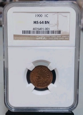1900 Indian Cent NGC MS-64 BN - Image 1 of 4