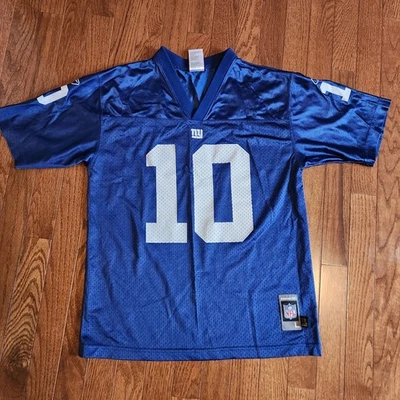 Винтажная футболка New York Giants Eli Manning Reebok молодежная L 14/16  - Изображение 1 из 4