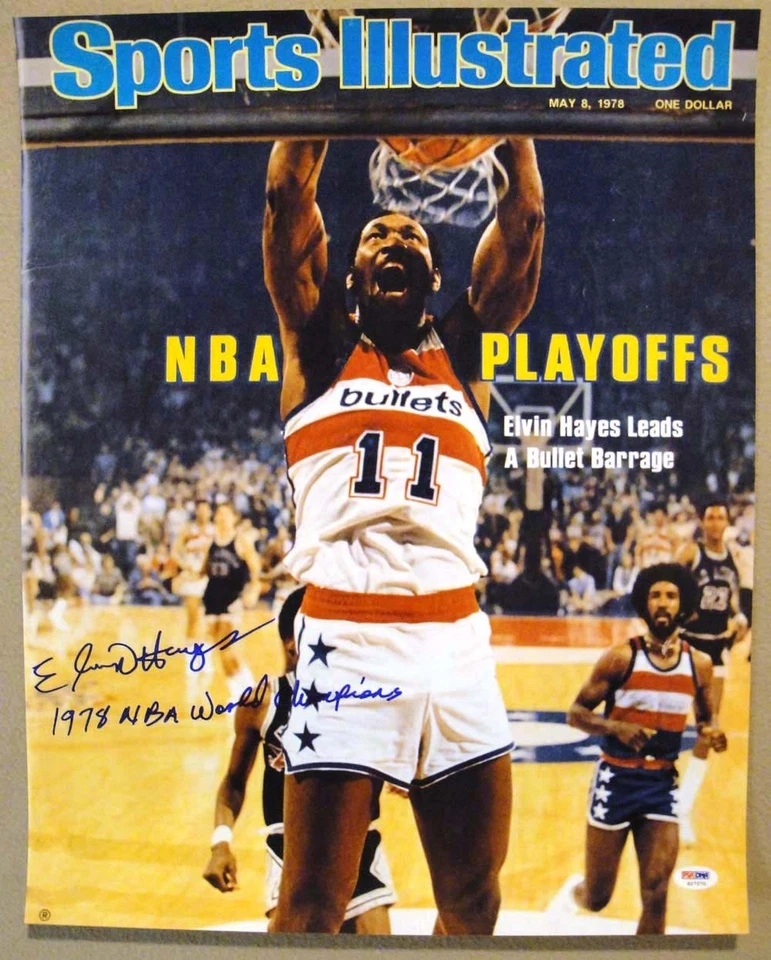 Elvin Hayes SIGNED 16x20 Photo Sports Illustrated Bullets PSA/DNA AUTOGRAPHED - Image 1 of 1
