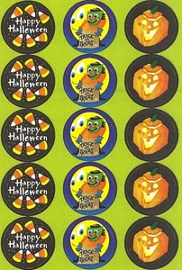 Stinkende Aufkleber, Halloween Motiv, Lakritz Duft. 15 Sticker! - Bild 1 von 4