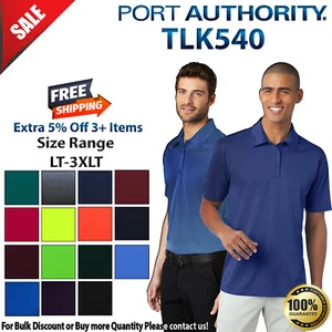 Port Authority TLK540 Mens Big & Tall Short Sleeve Dri-Fit Silk Touch Polo Shirt - Picture 1 of 16