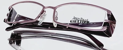Óculos Originale JEAN PAUL GAULTIER VJP 097 OSBN Rosa Metal 52-16-130 ITÁLIA - Imagem 1 de 4