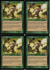 MTG: TREETOP RANGERS Urza's Saga COMMON; played, Excellent condition x4