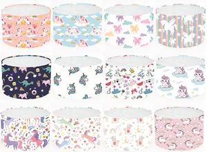Unicornio Niña Niños Dormitorio Infantería Patrones Lámpara Sombra de Luz 20CM X 18.5CM - Imagen 1 de 15