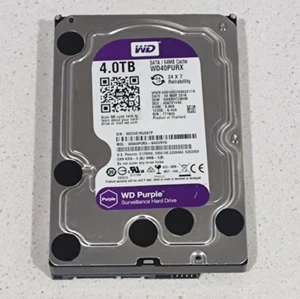 Western Digital Purple 4TB Internal 3.5" Surveillance HDD Hard Drive (WD40PURX) - Picture 1 of 2