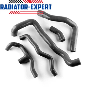 PARA MERCEDES BENZ C200K W203 CUPÉ SPORT 2000-2007 MANGUERA RADIADOR SILICONA NEGRO - Imagen 1 de 3