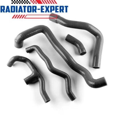 PARA MERCEDES BENZ C200K W203 CUPÉ SPORT 2000-2007 MANGUERA RADIADOR SILICONA NEGRO Foto 1 de 3