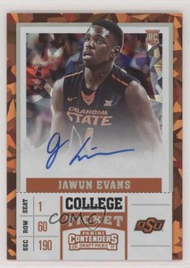 2017-18 Contenders Draft Picks Cracked Ice Ticket /23 Jawun Evans Rookie Auto RC