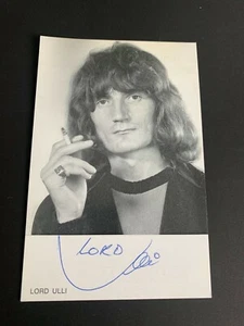 Tarjeta de autógrafo rara firmada por ULLI GÜNTHER 'Lord Ulli' (†1999) 9x14 - Imagen 1 de 1