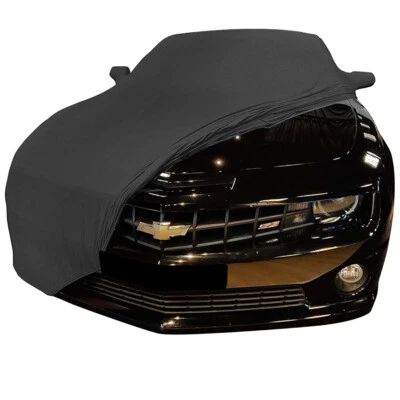 Indoor car cover fits Chevrolet Camaro 6th gen bespoke Berlin Black cover Wit... Foto 1 de 4