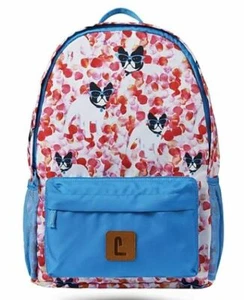 Paxton 16" French Bull Dogs Pattern Backpack, 4.72"W x 16.14"H x 11.81"D - Picture 1 of 4