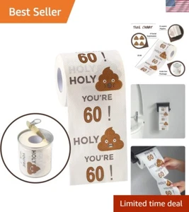 Happy 60th Birthday Gifts for Women and Men - 3-Ply Funny Toilet Paper Roll, ... - Picture 1 of 7