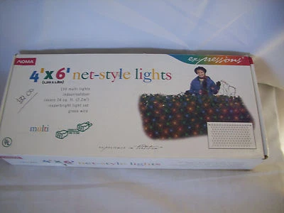 NOMA 150-Light Multi Net-Style Luces Color 4' x 6' Nunca Usadas Probado Funcionamiento 100% Foto 1 de 3