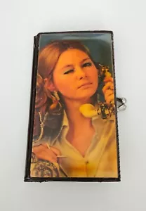 VINTAGE "BLINKING GIRL" DAMEN GELDBÖRSE HOLOGRAMM UDSSR TOP ZUSTAND - Bild 1 von 15